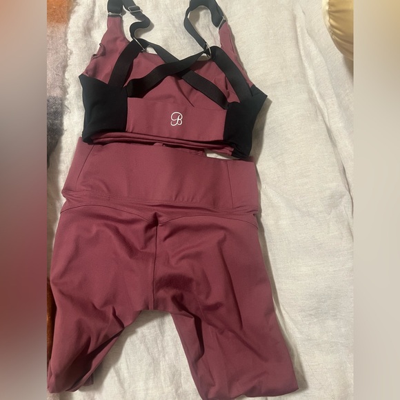 Bombshell sportswear snatched waist leggings and matching top Merlot - Picture 7 of 7